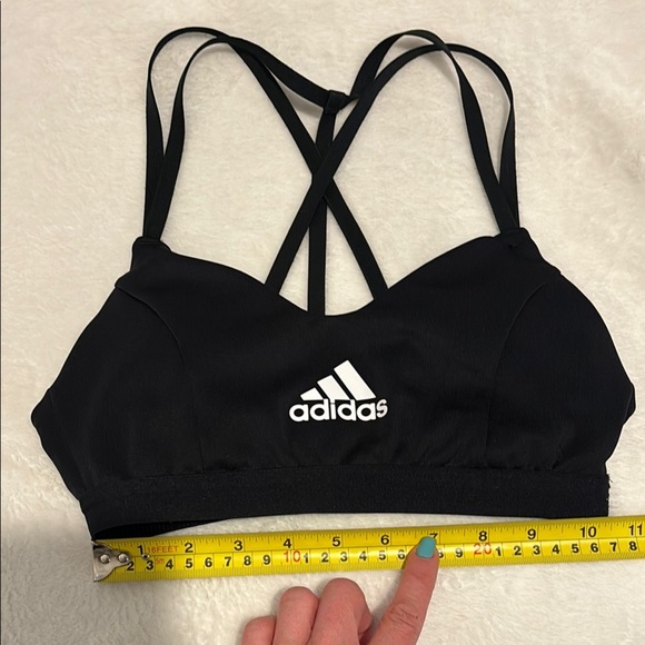Women’s Small Adidas Black Strappy Sports Bra - Picture 4 of 4